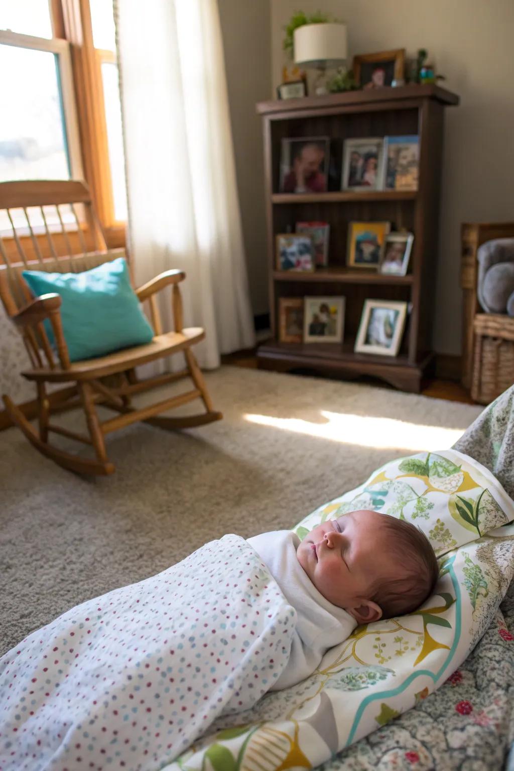 Home environments contribute authenticity and comfort to baby images.