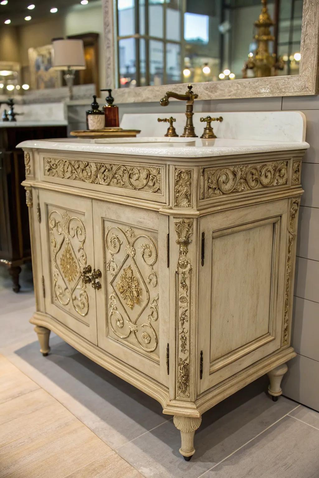 Infuse your bathroom with vintage charm.