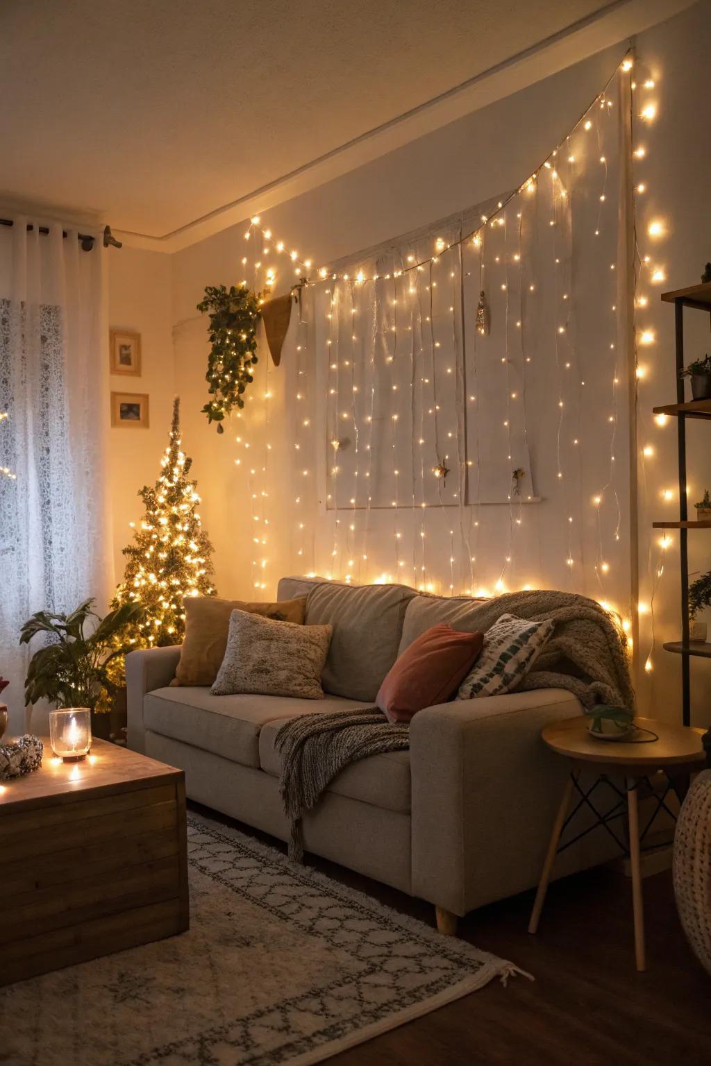 Fairy lights add a magical feel to any room.