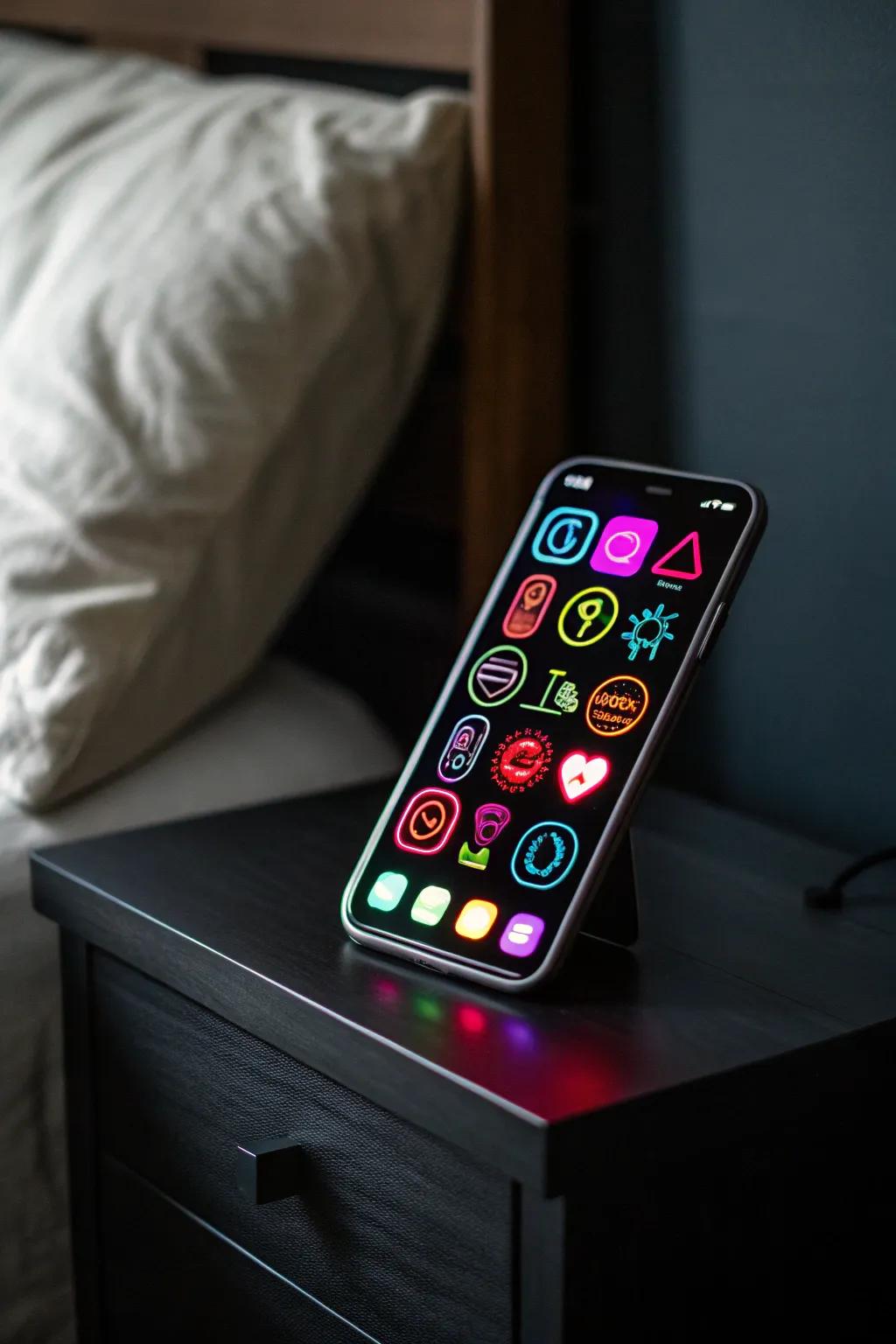 Add some flair with a bright and bold neon theme.