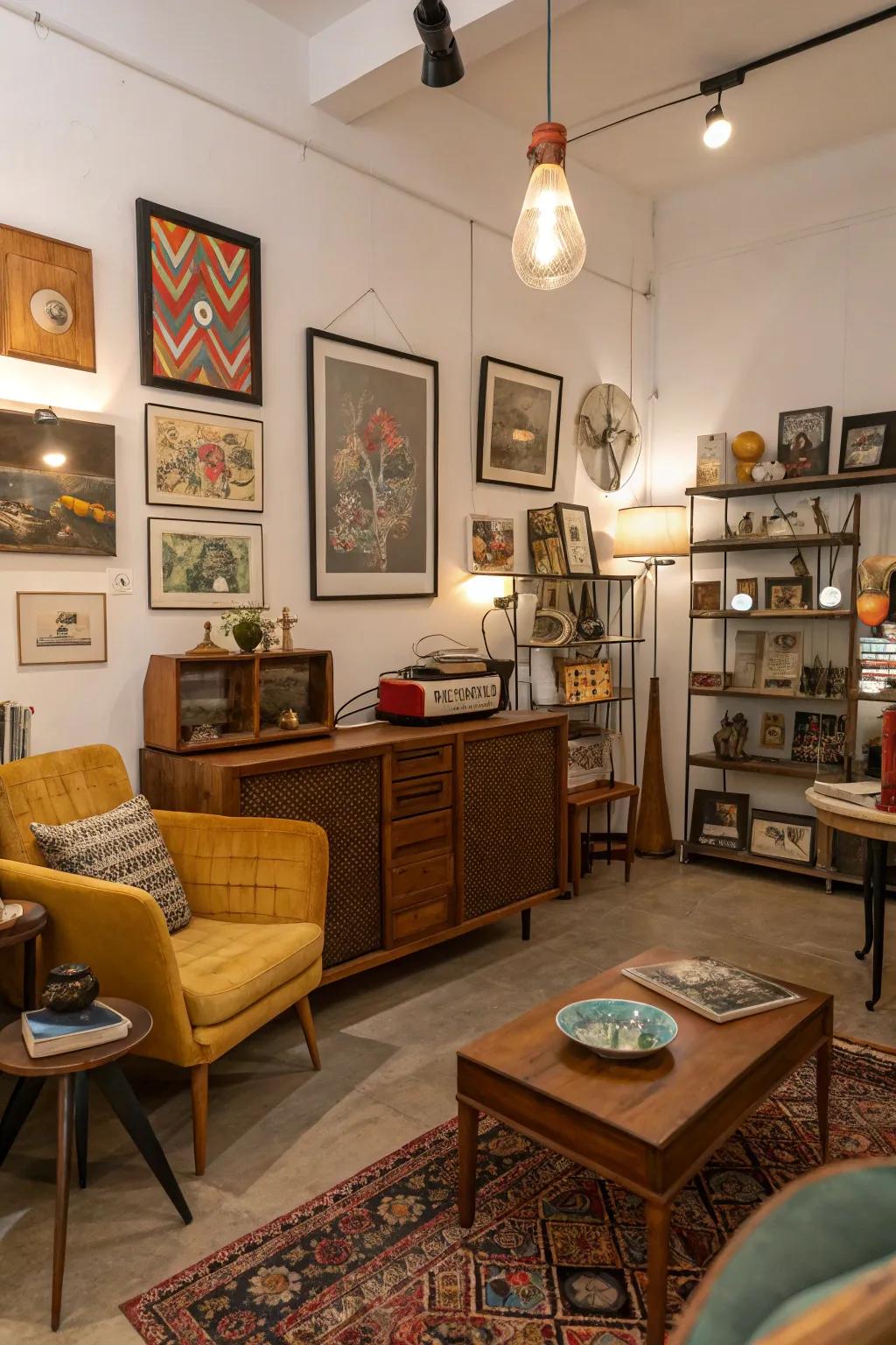 Eclectic assortments exhibit your singular aesthetic.