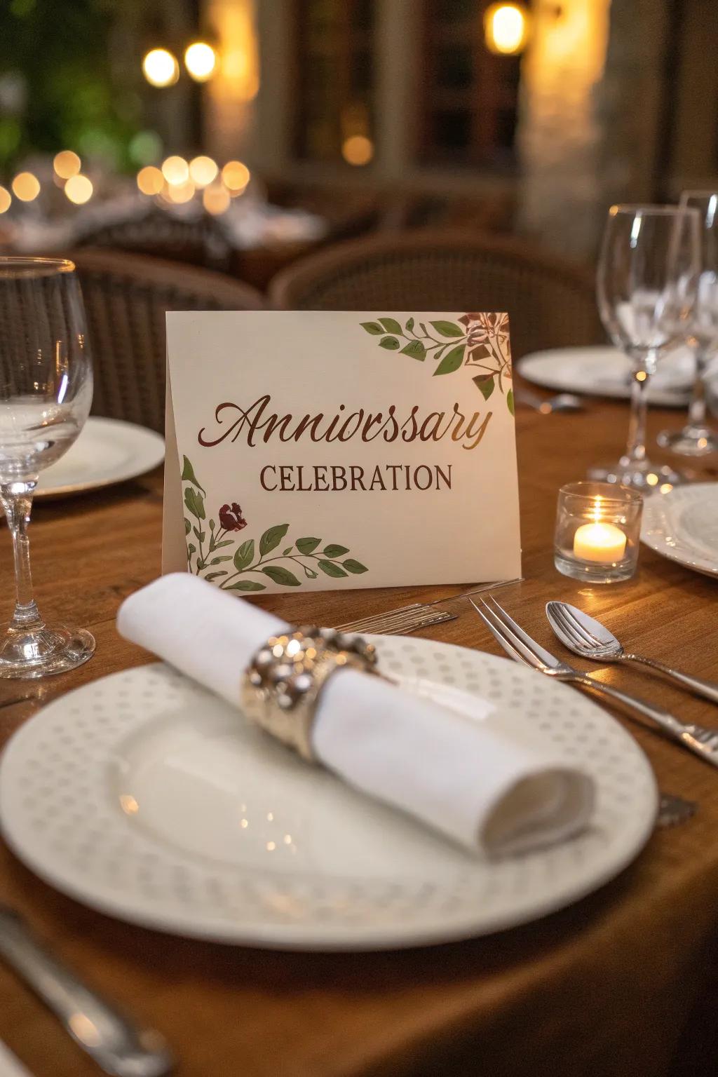 Make guests feel special with customized table settings.