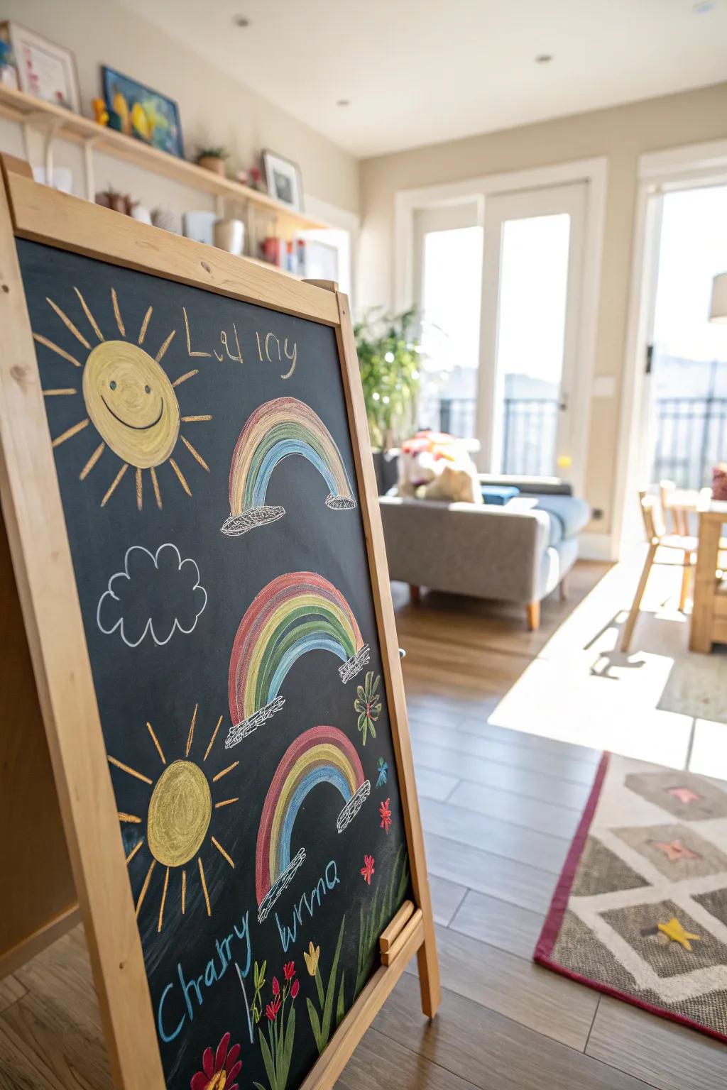 Warmth alongside rainbows brighten up any setting.