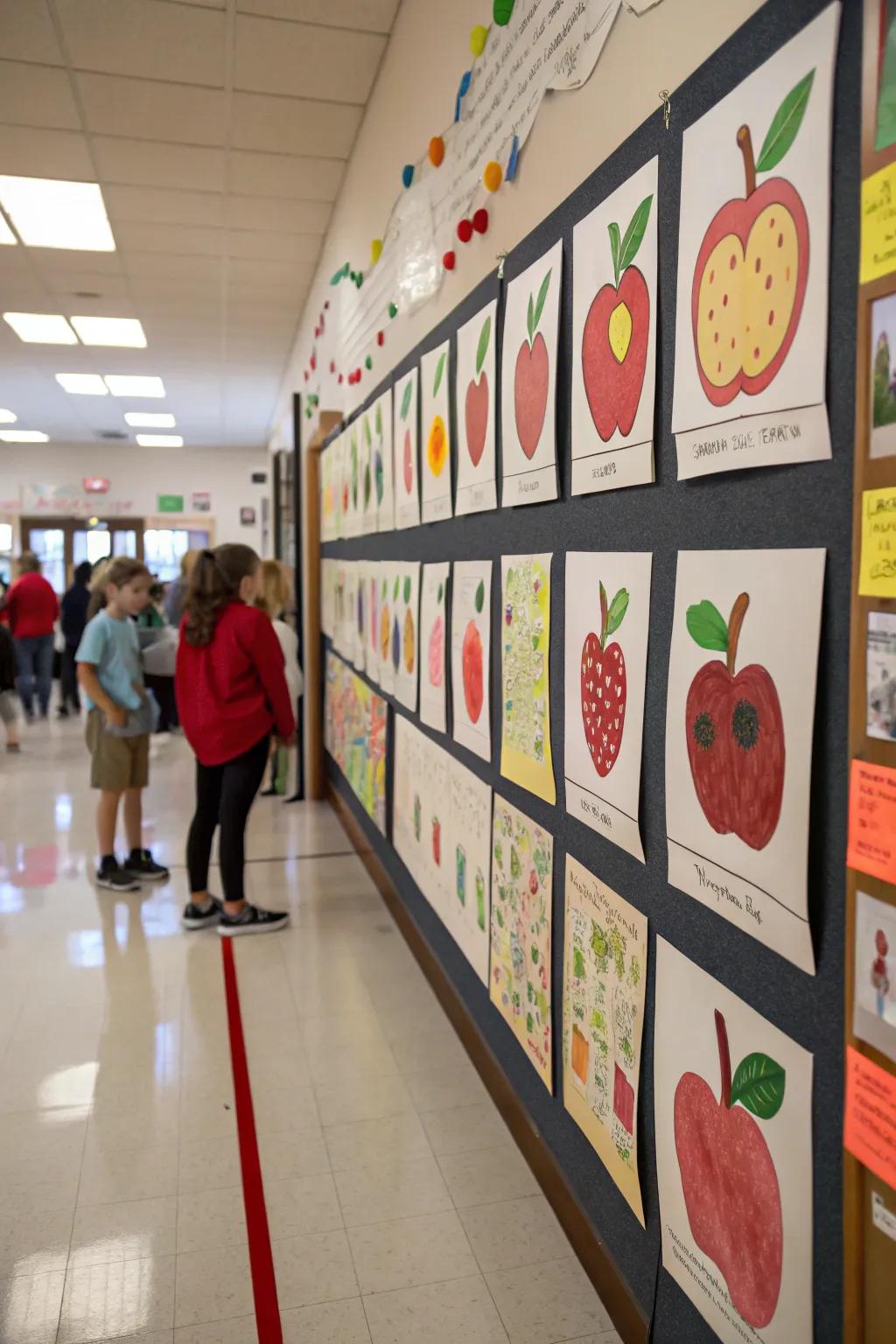 Showcase imagination using a fruit art exhibition.
