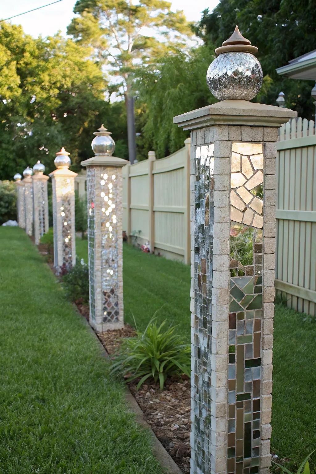 Conjure visual magic with posts in your backyard.