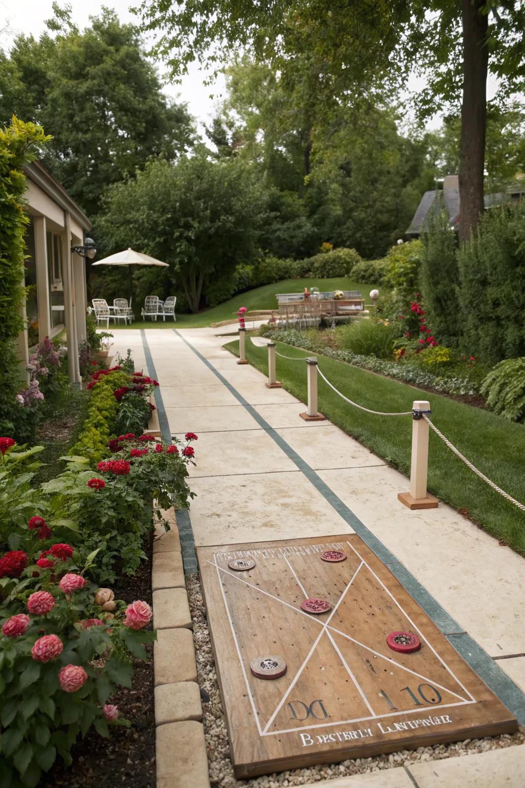With a charming shuffleboard court, have some leisurely fun.
