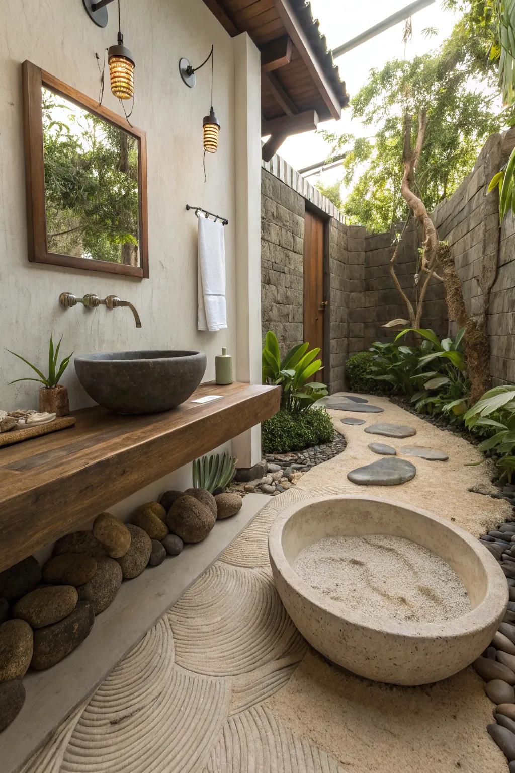 Zen principles encourage tranquility and focus.