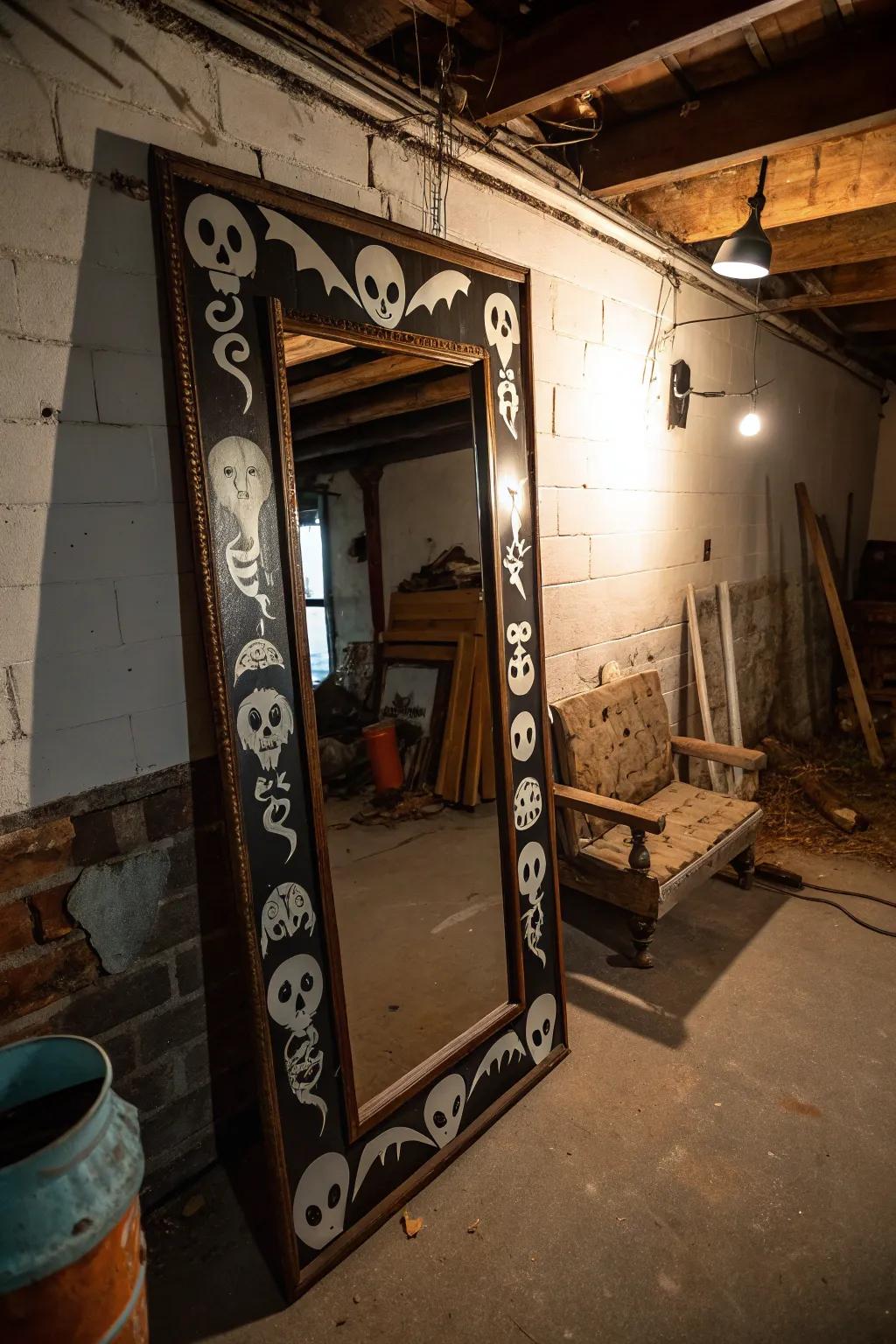 Mirrors can reflect the eerie allure of your gathering.