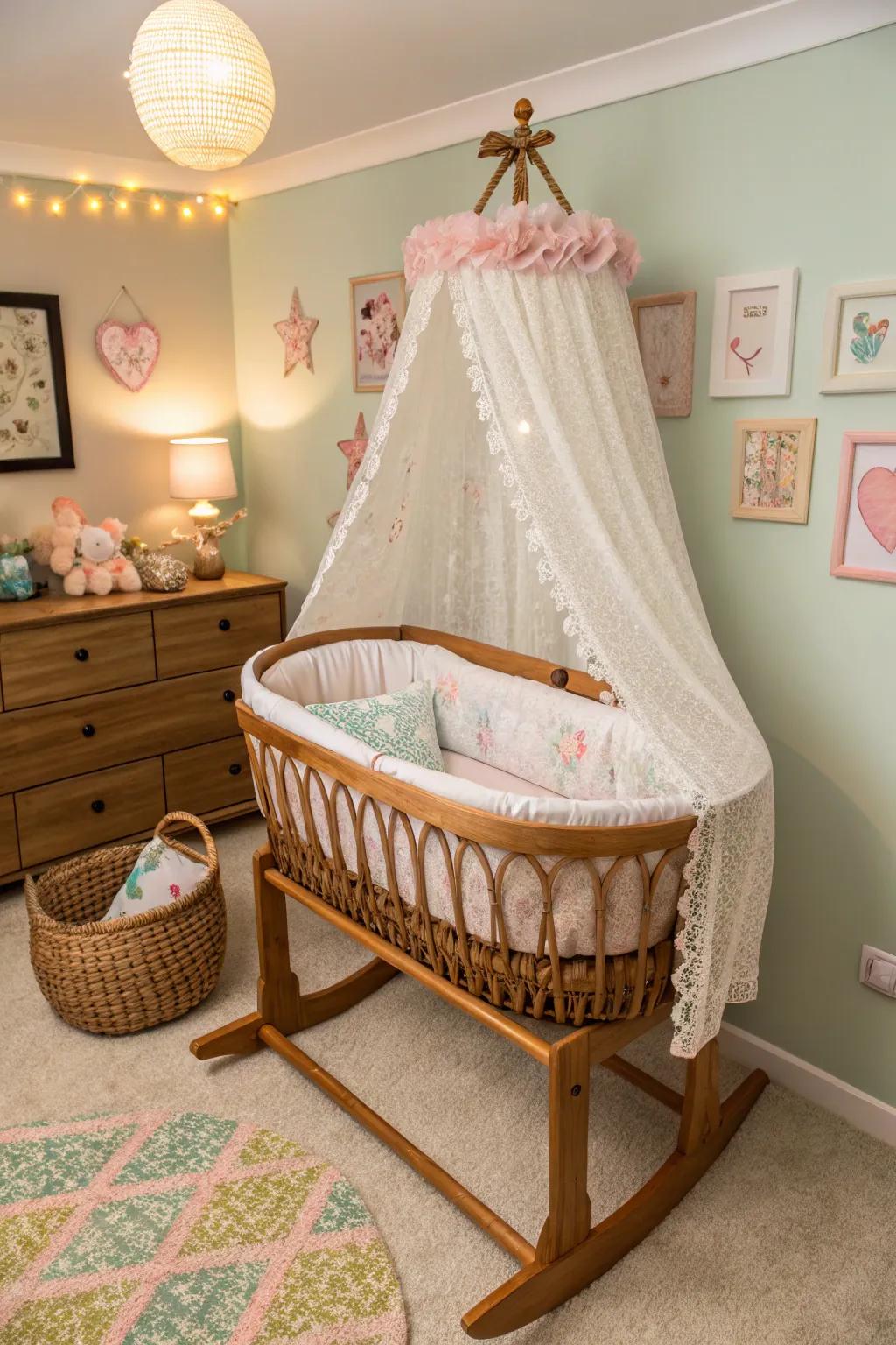 Personalize your nursery using a custom-designed baby bed.