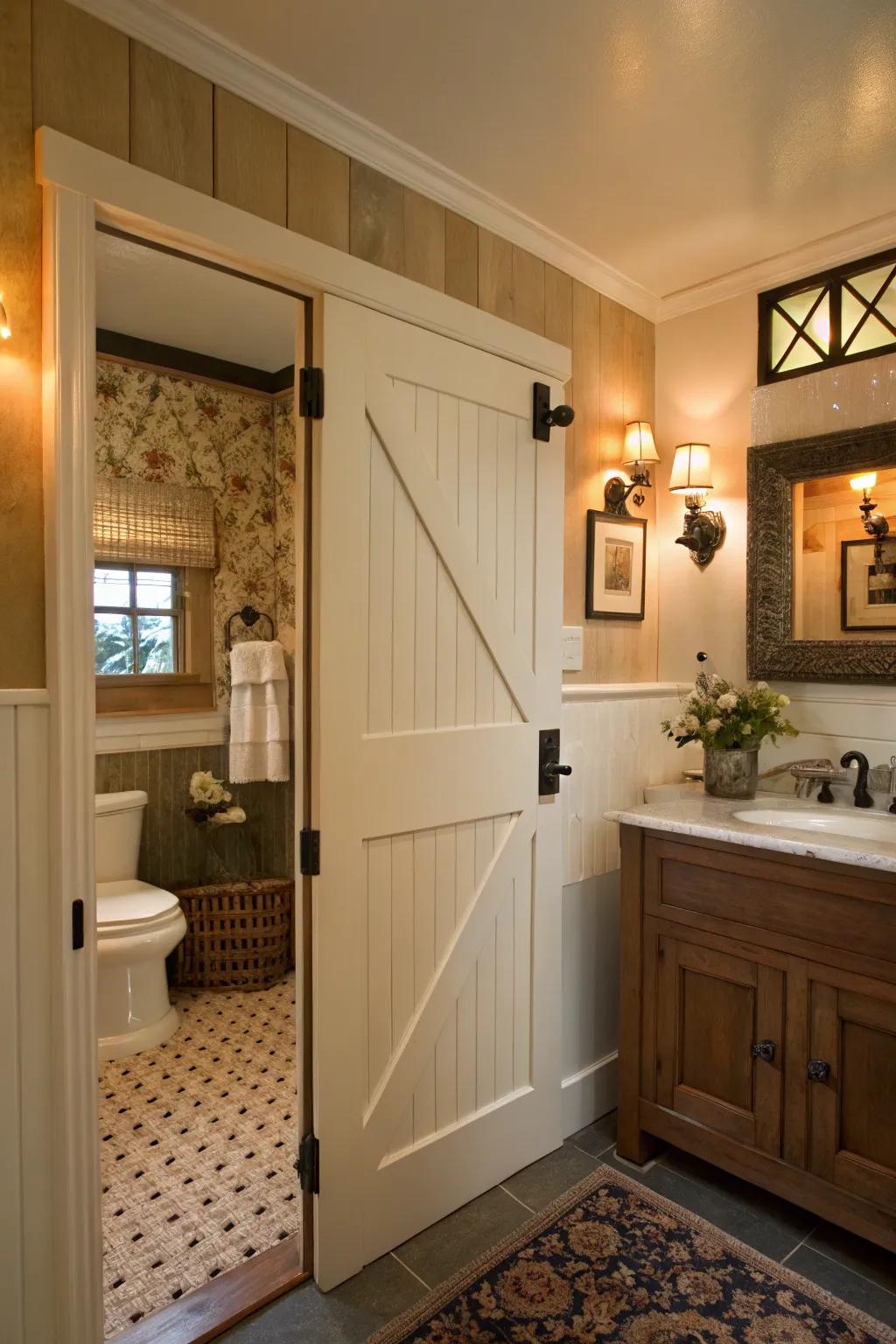 Split doors add charm and functionality with their two-part design.