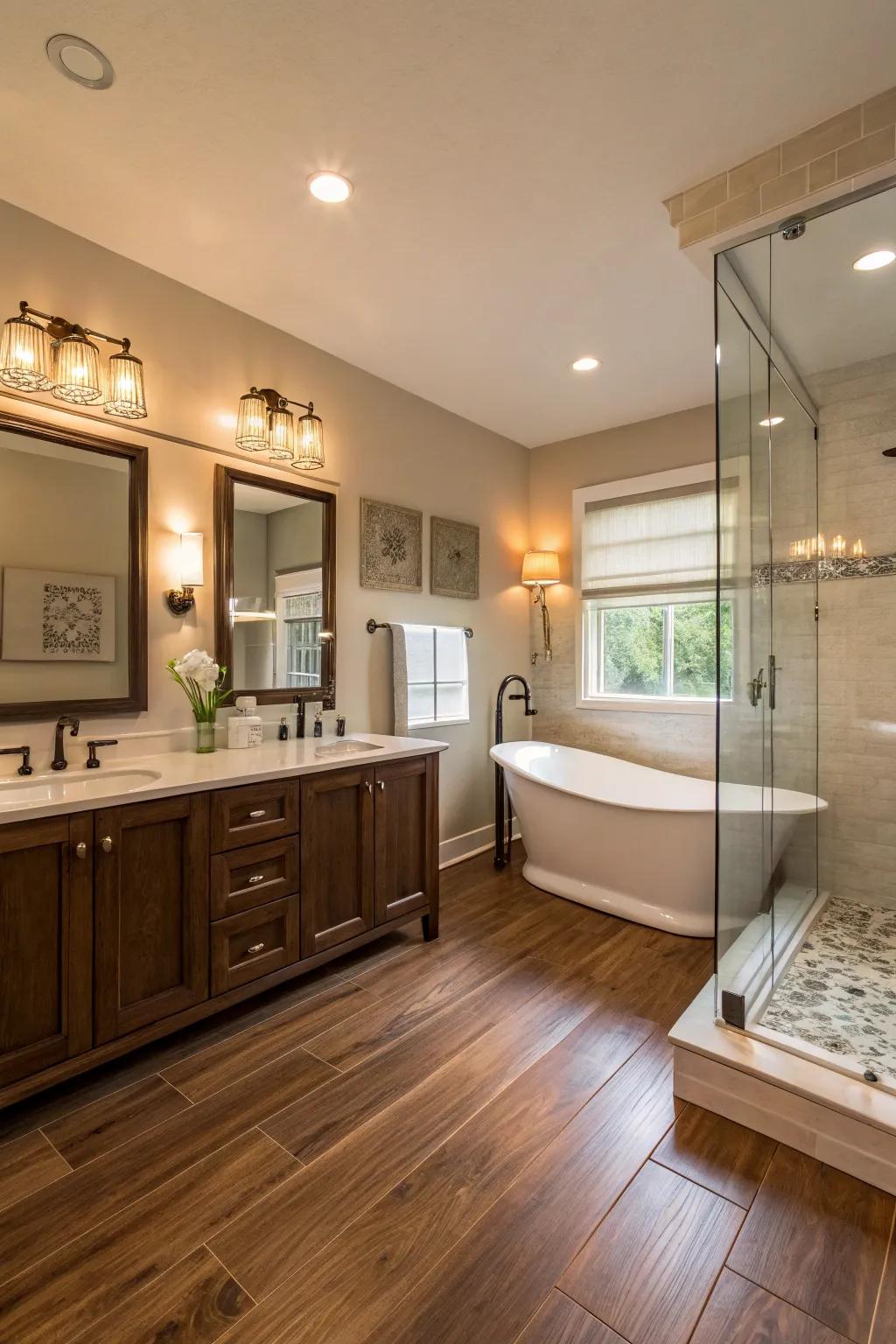 Discover elegance with refined faux timber.