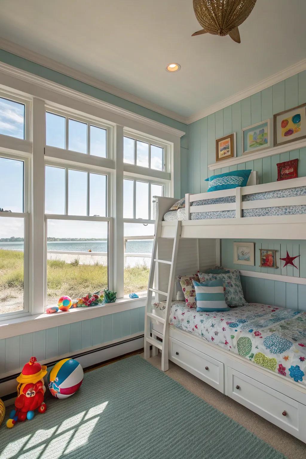 Embrace an airy atmosphere using sunlight.