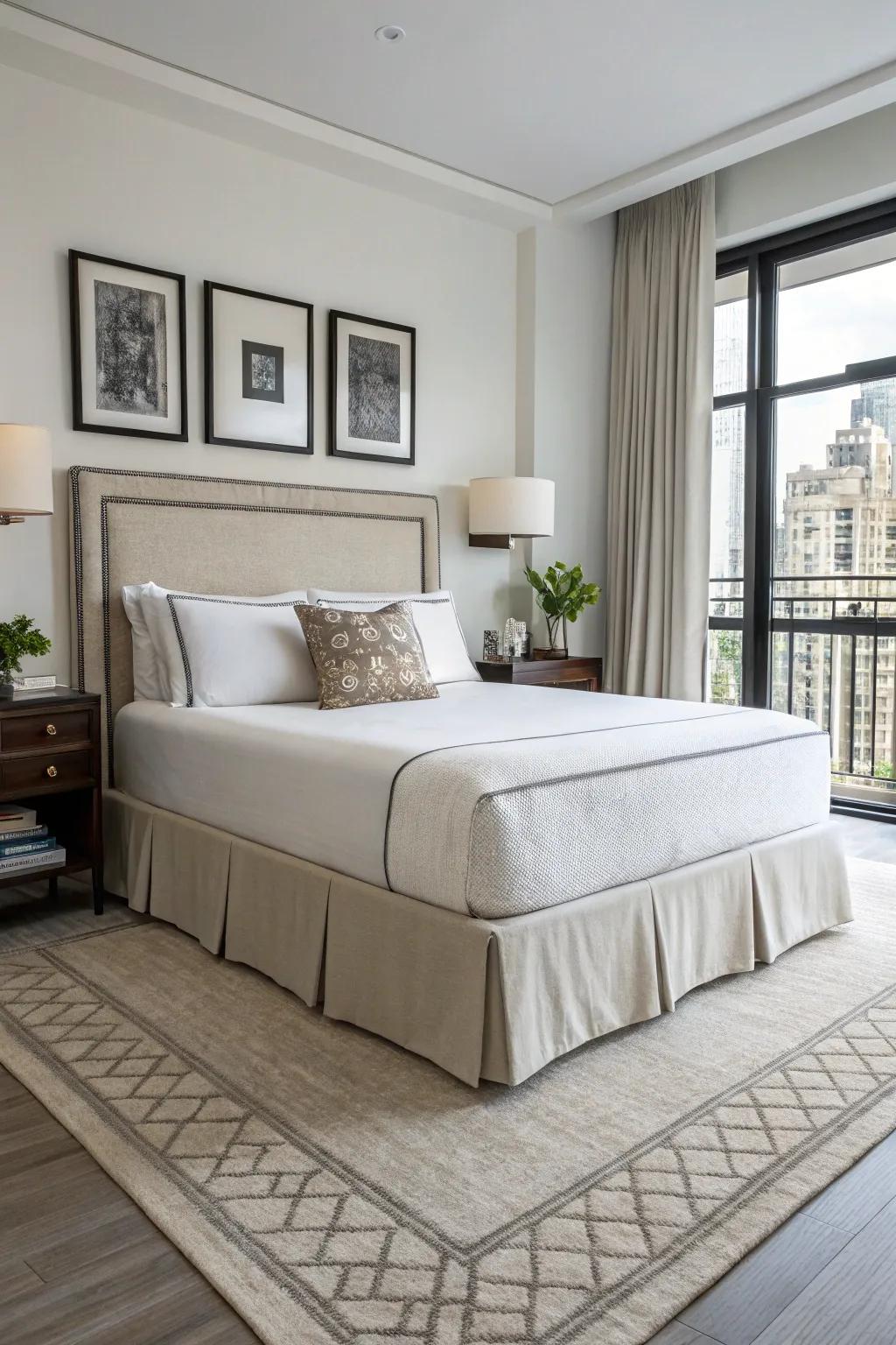 Tailored panels provide a clean and custom look.