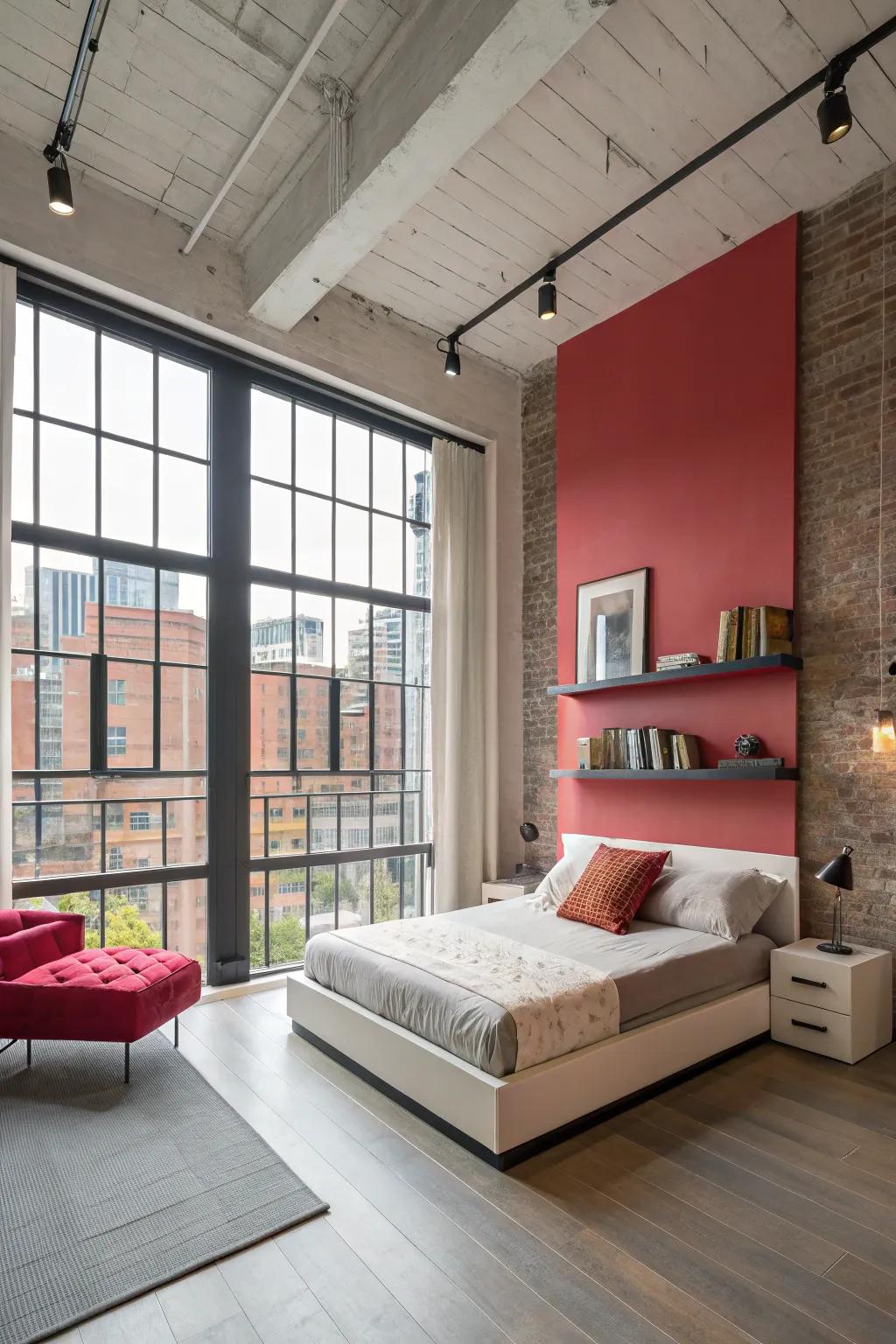 Statement walls inject individuality and depth into your loft.