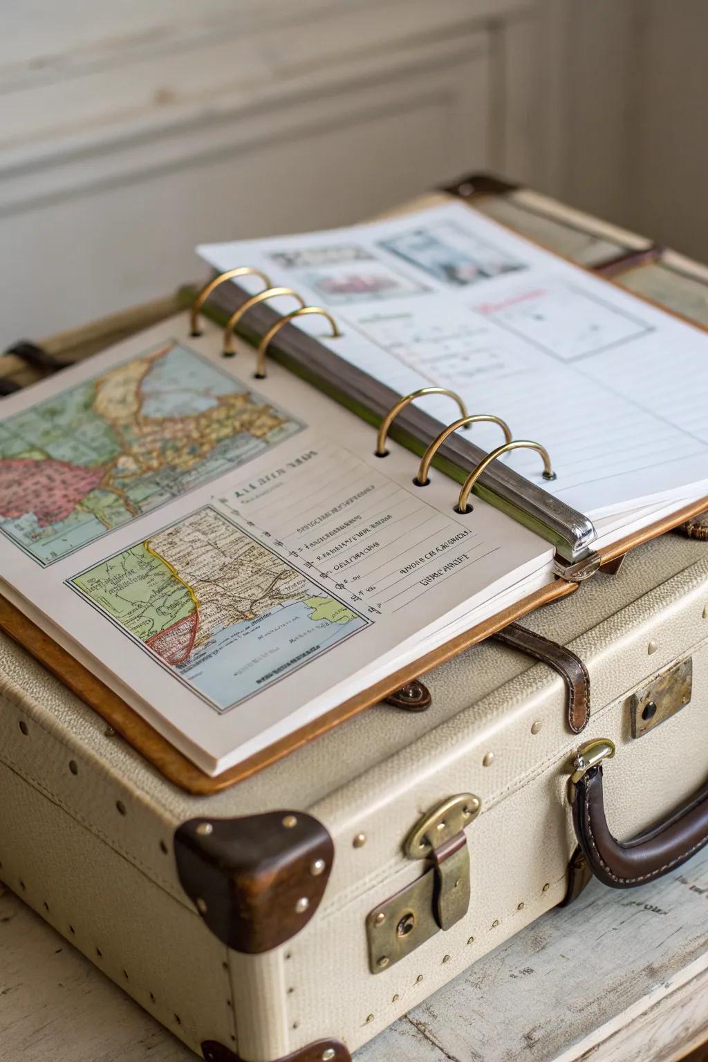Travel file keeper for organized adventures.