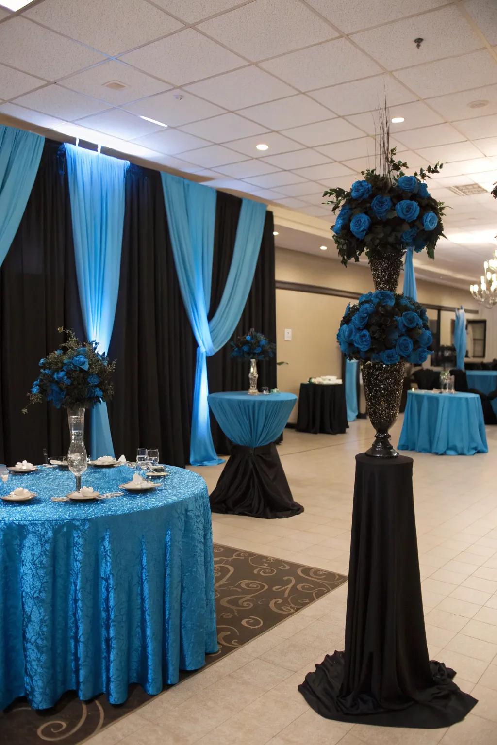 A beautifully decorated venue that reflects your theme.