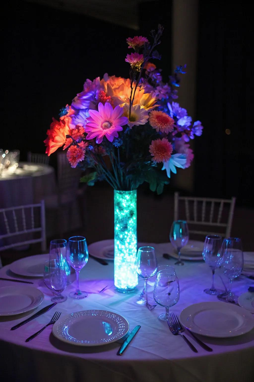 A shining centerpiece adds charm and intrigue to any table.