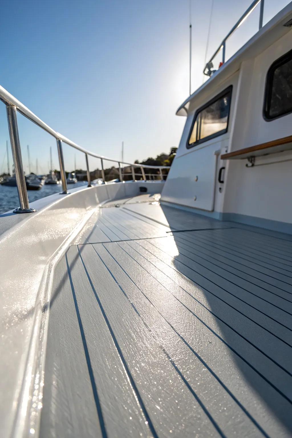 Muted maintains your deck's coolness and comfort.