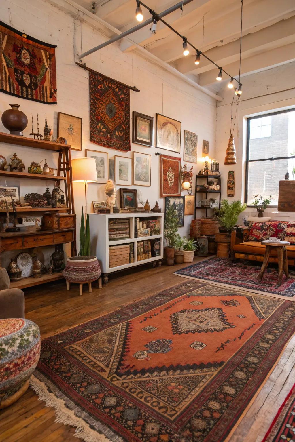 Personalized embellishments make your boho loft uniquely yours.