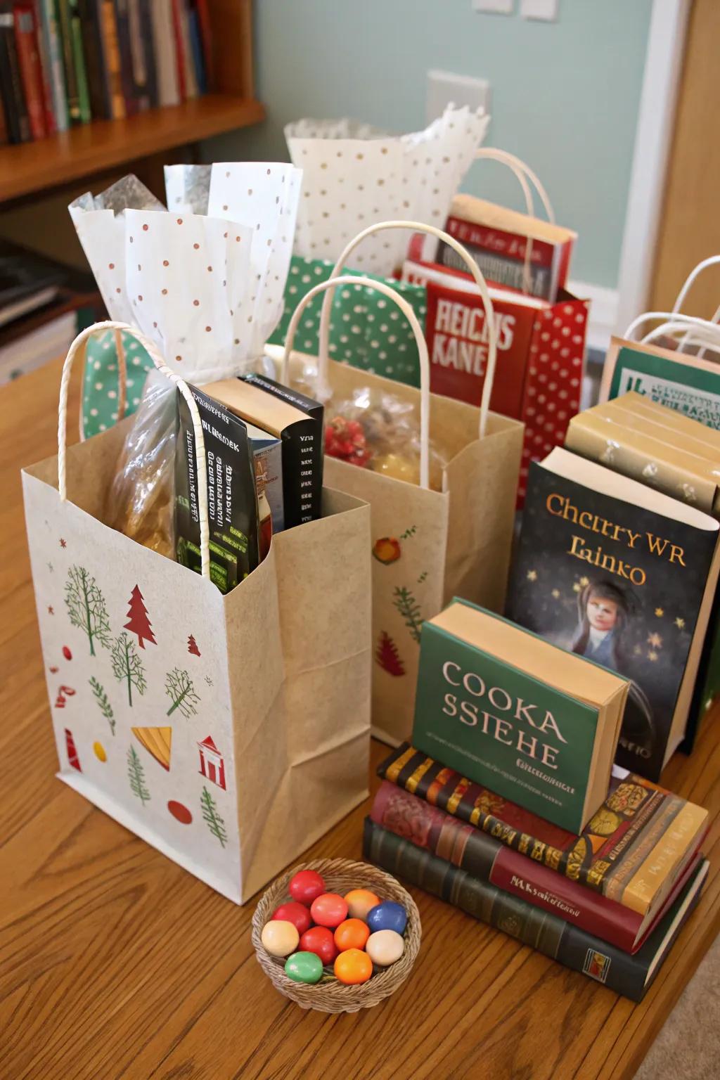 Delight your guests with thoughtful literary keepsake bags.