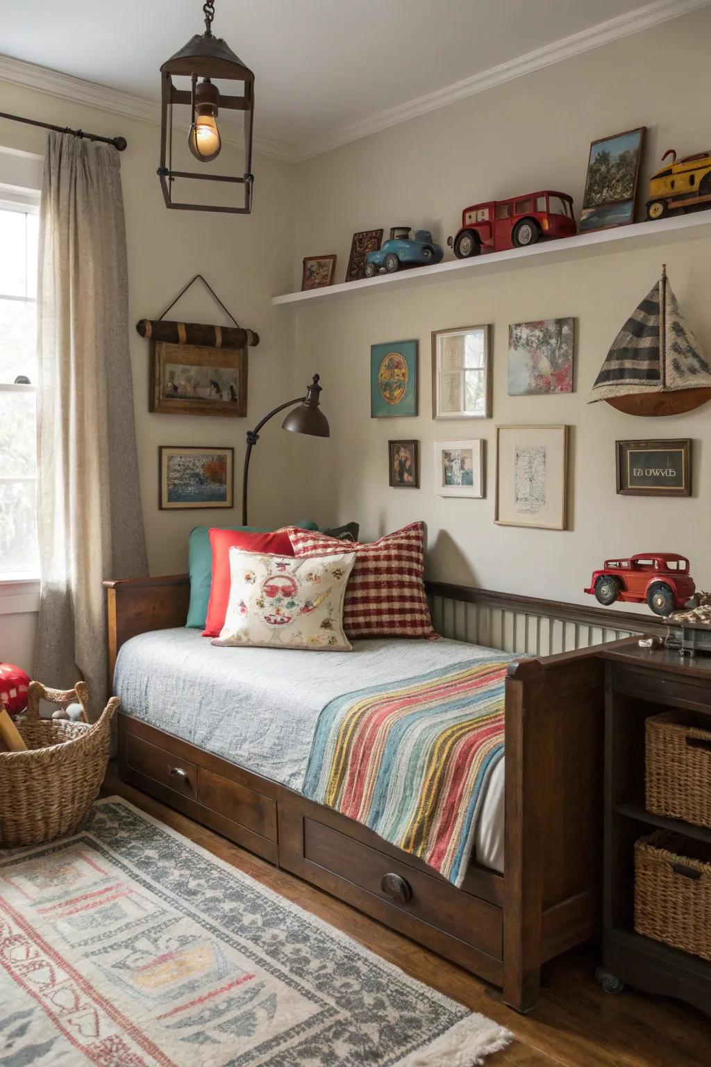 Add charm with retro decor.