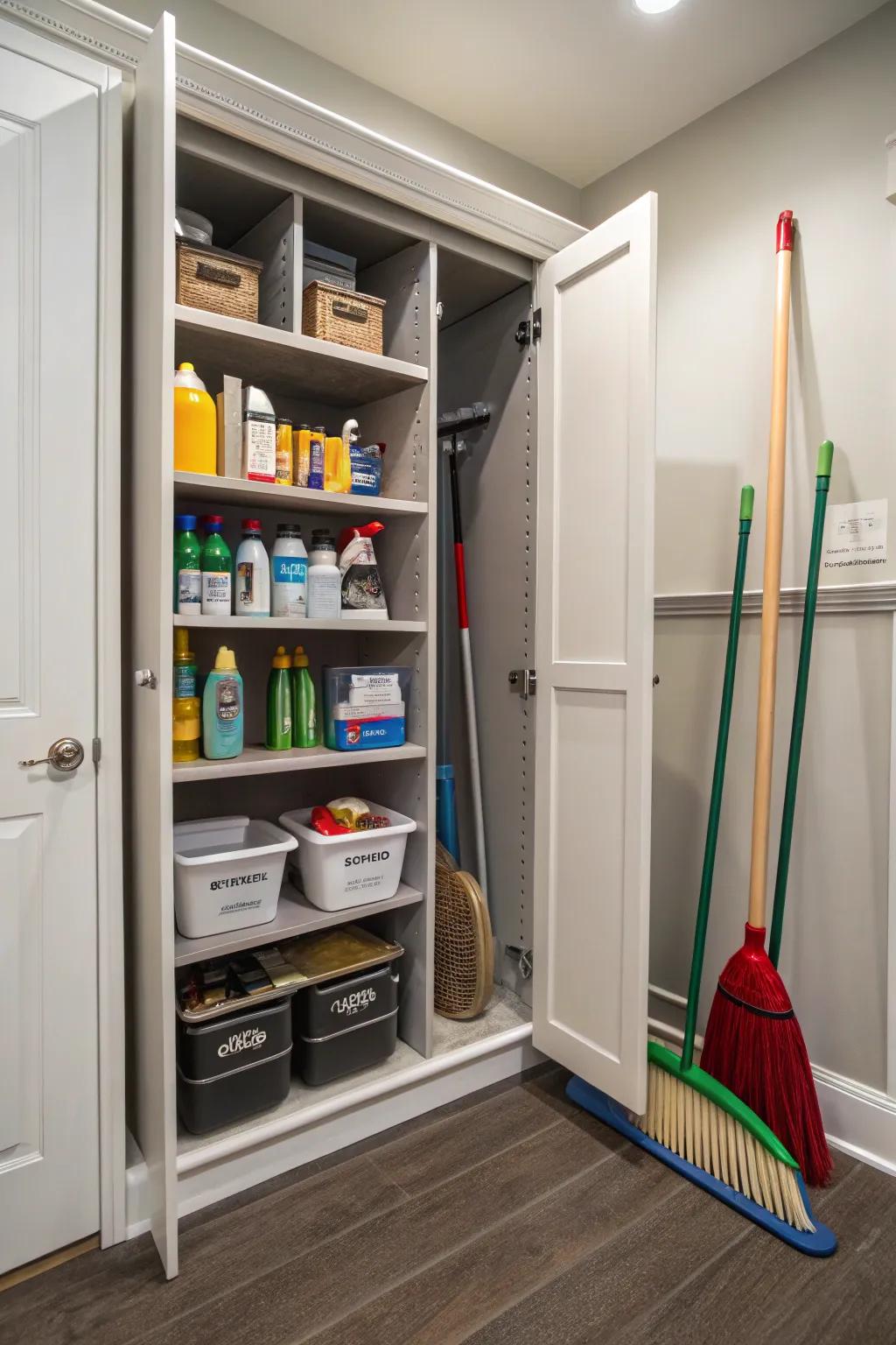 Custom-fit shelves make the most of every corner in your closet.