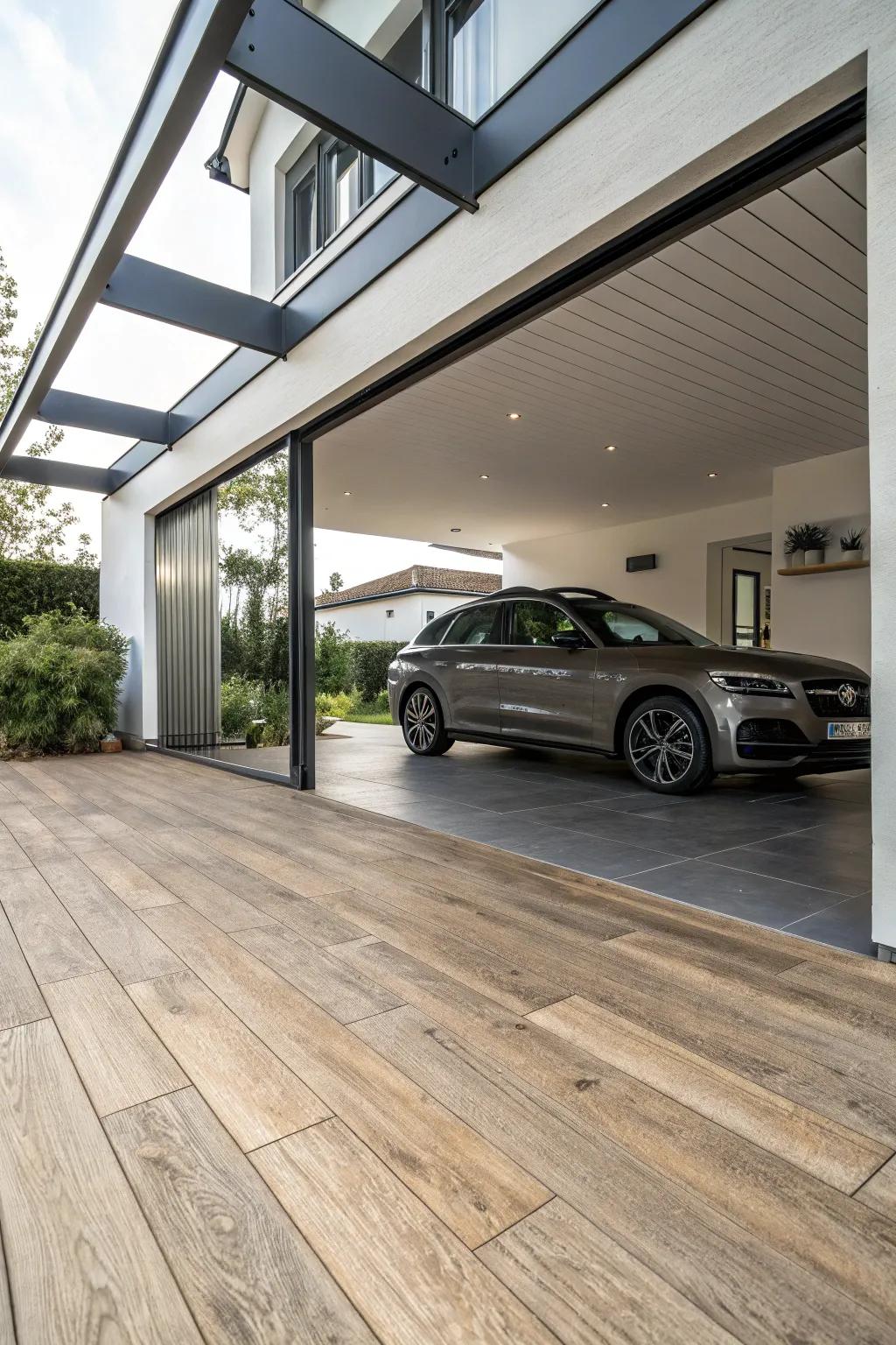 Layered flooring offers refinement on a budget.
