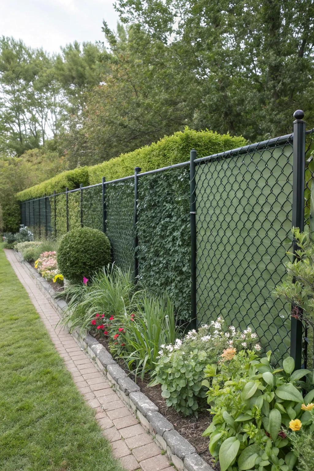 Adjustable evergreen tiles afford bespoke coverage solutions.
