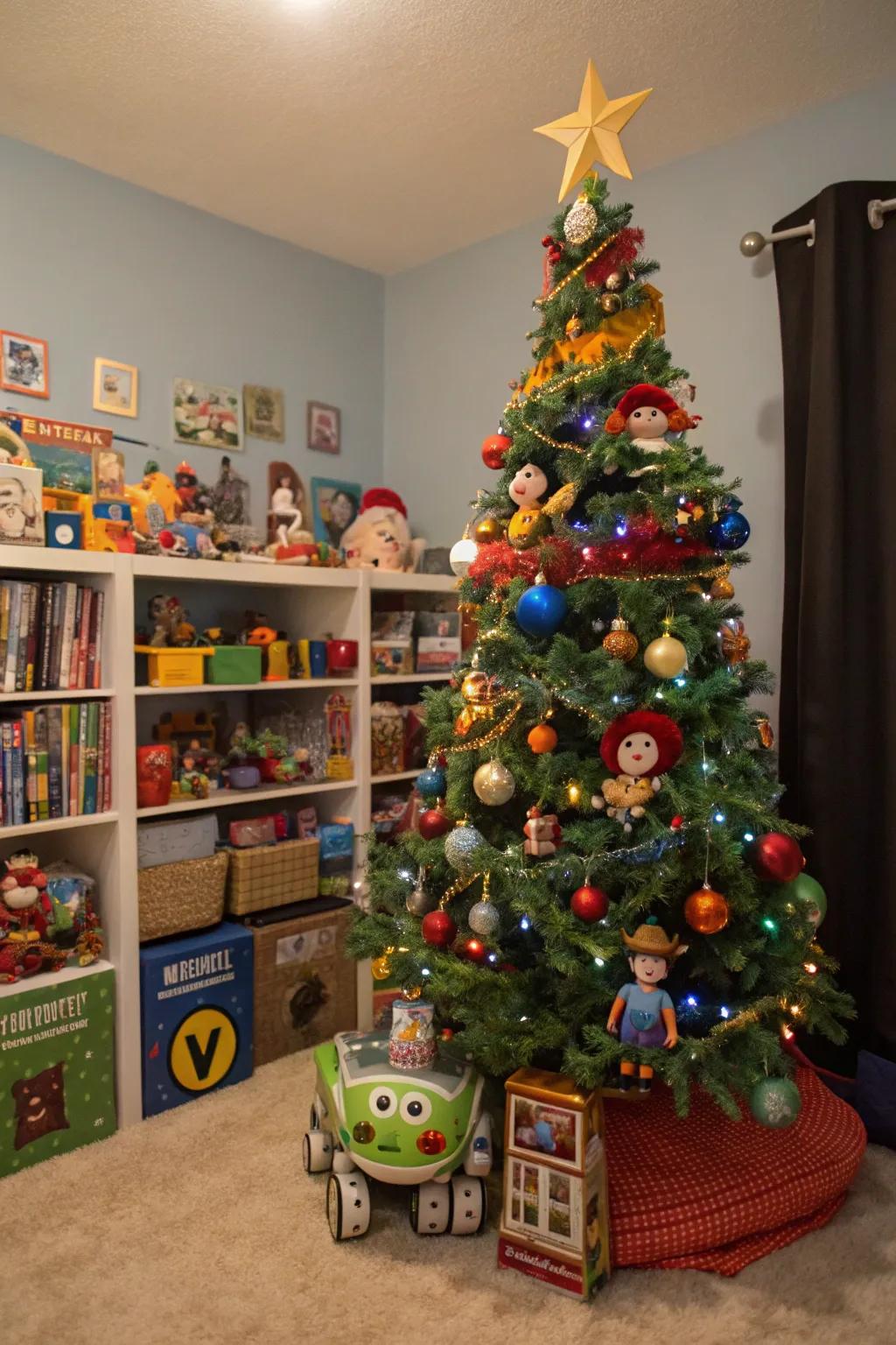 An Animation Universe-themed tree that brings animated joy to your holidays.