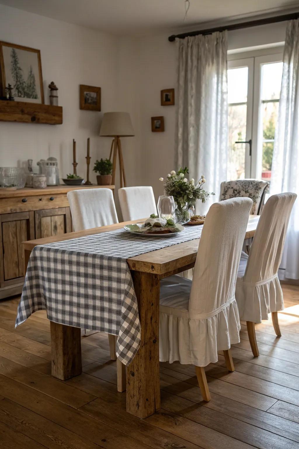 Slipcovered seating offers a laid-back and snug coastal accent.