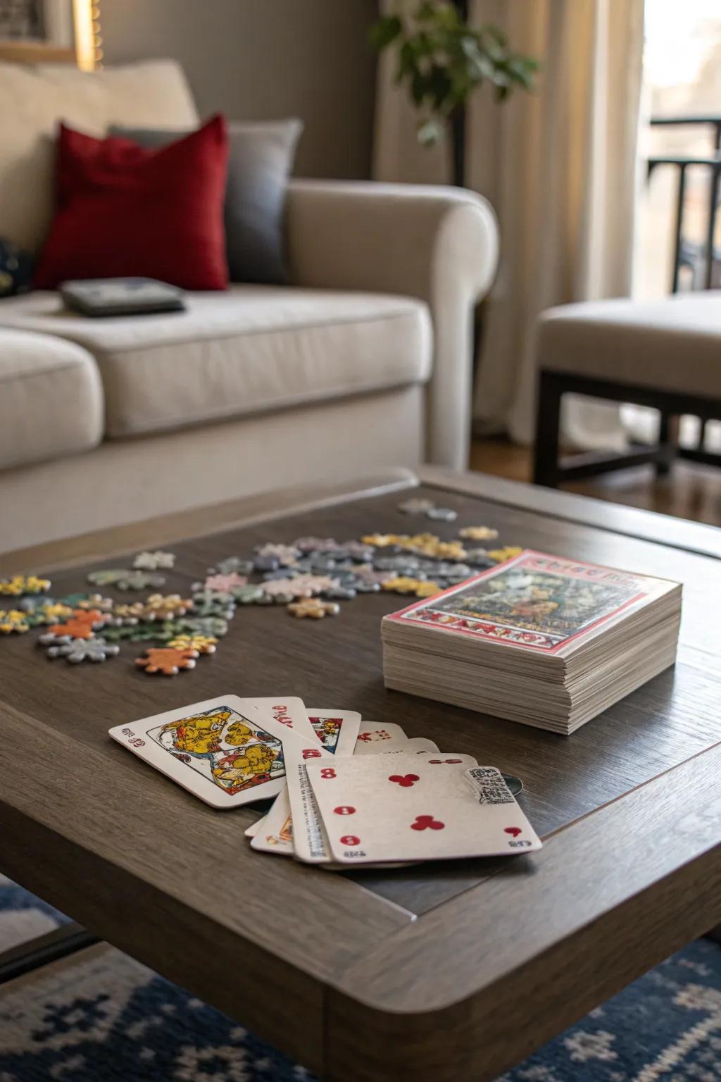 Interactive options encourage engagement and add a playful element to your coffee table.