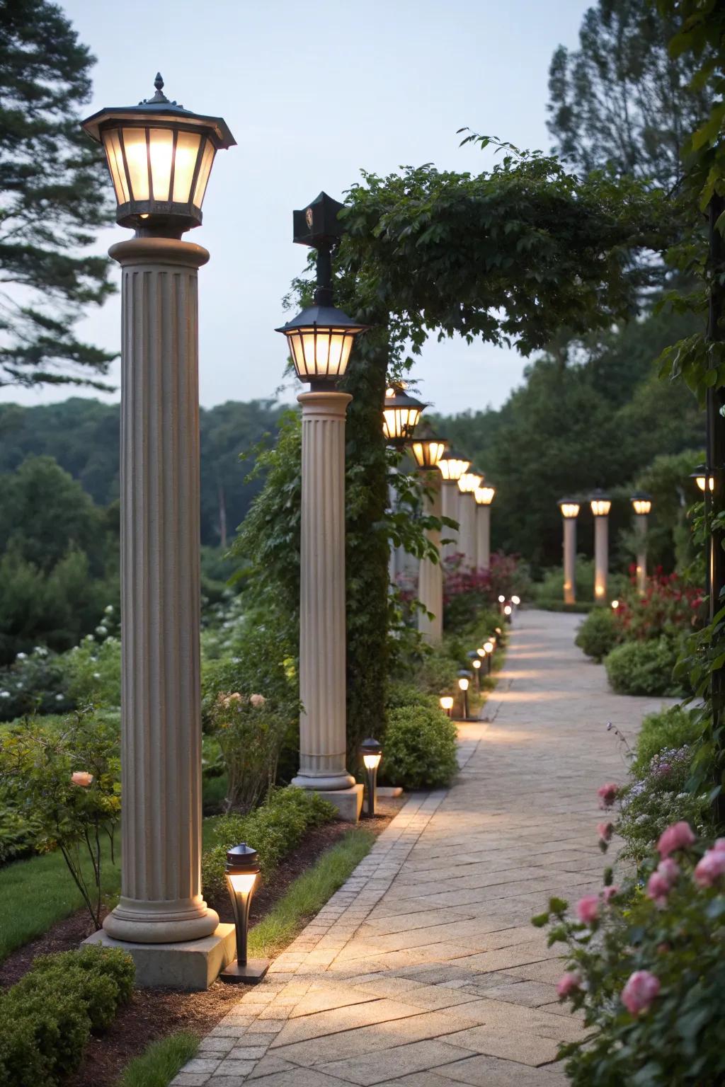 Establish harmony with symmetrical lighting designs.