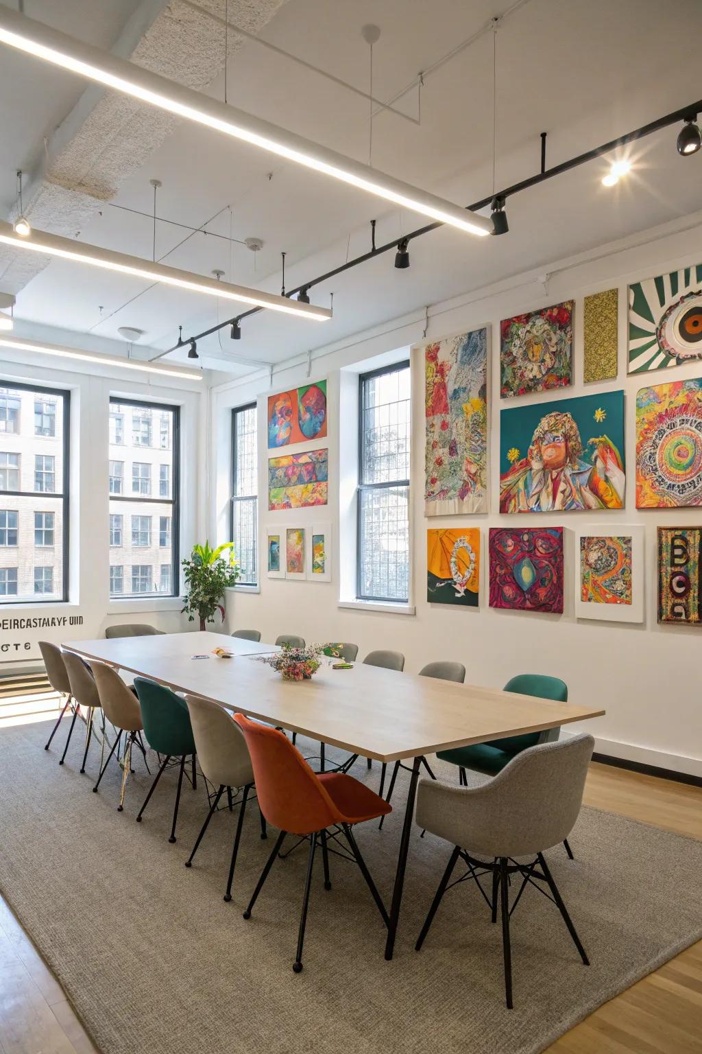 Artistic touches can energize and personalize your meeting space.