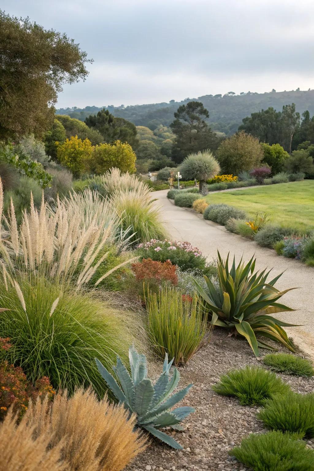 Creative plant pairings create visual intrigue.