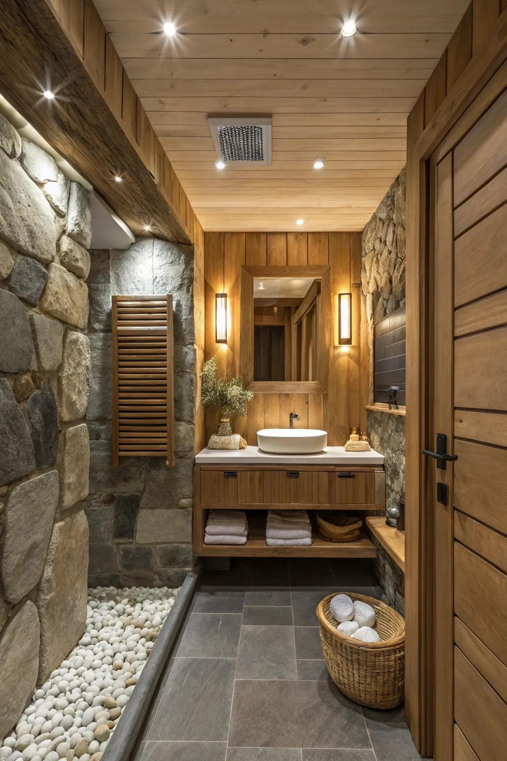 A woodland room that provides peace and rest.