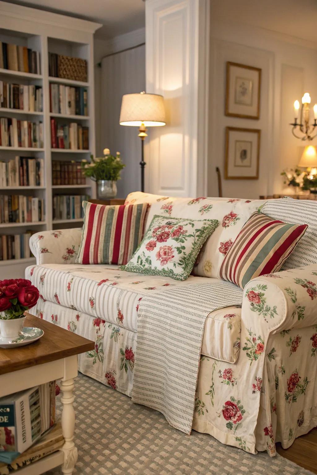 Mix and match wraps for a personalized and diverse décor.