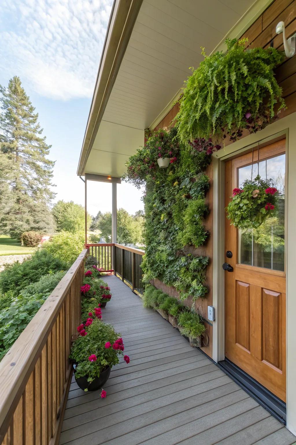 Vertical gardens are ideally suited towards injecting verdancy throughout restricted spaces.