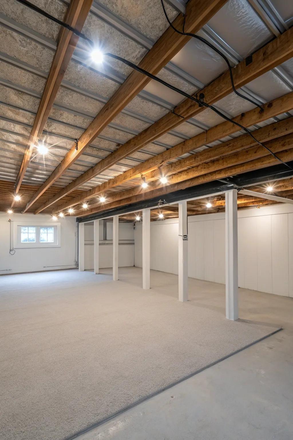 For a modern look, choose sunkissed lighting.