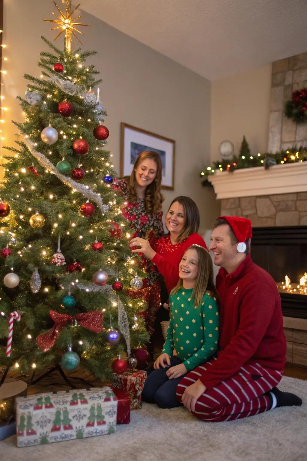 Festive themes enhance family portraits with extra joy and color.