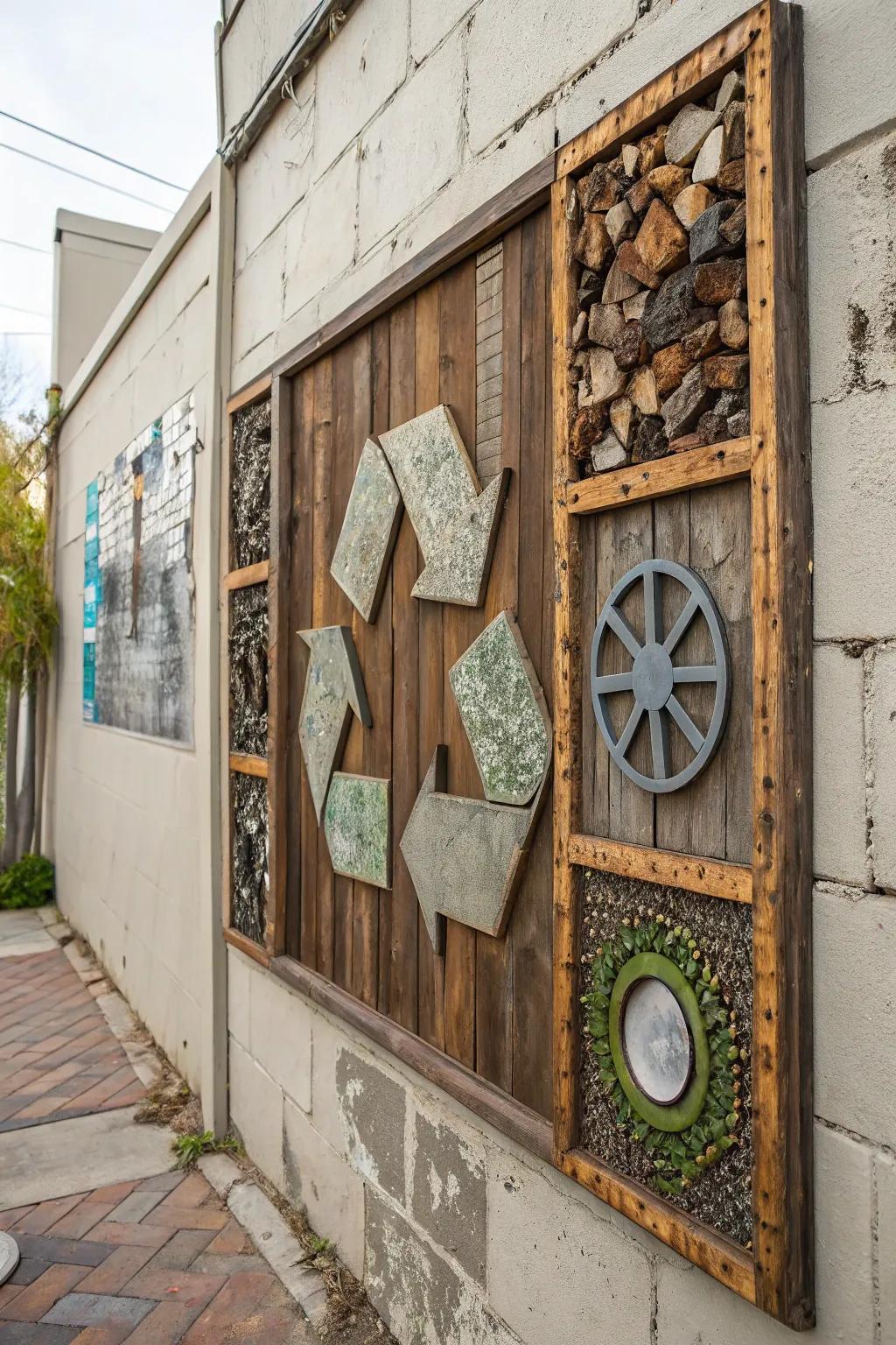 Transformed treasures revive discarded resources with beauty.