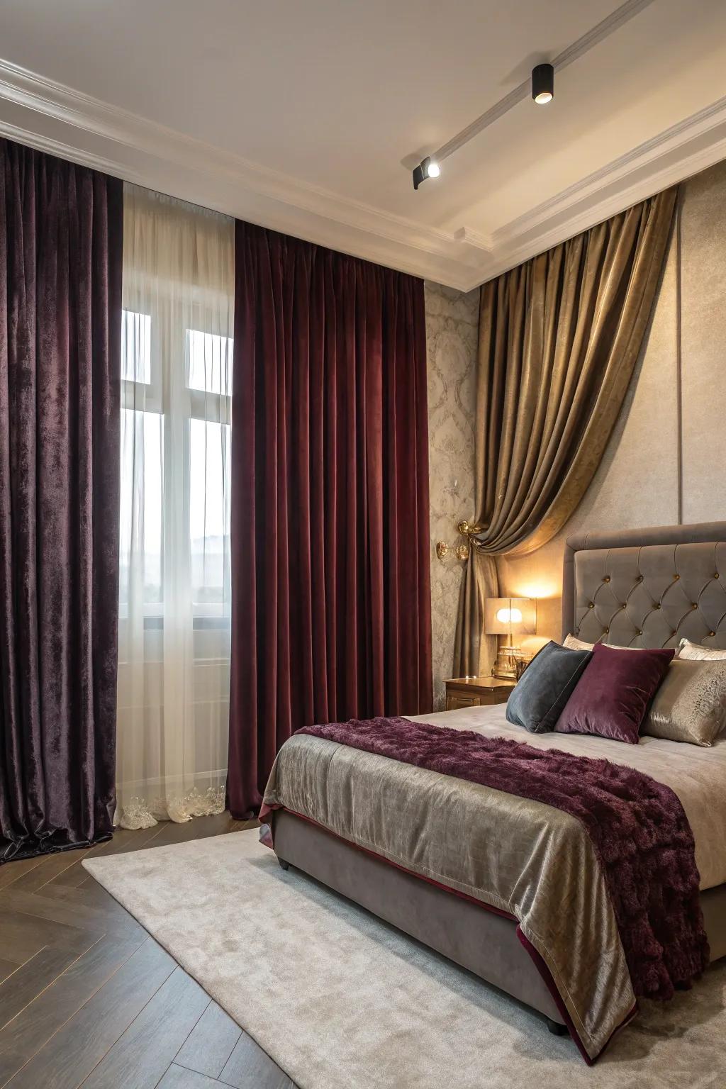 Deep pile and silk amalgamation offers opulence and texture.