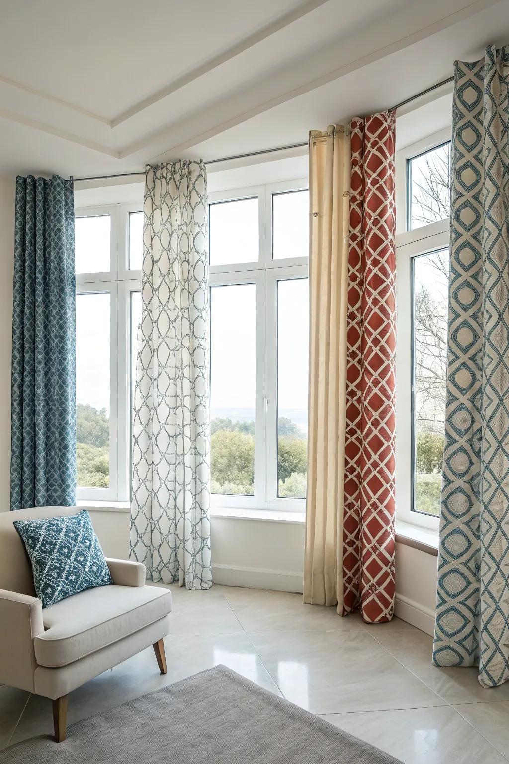 Geometric designs introduce a modern aesthetic to any room.