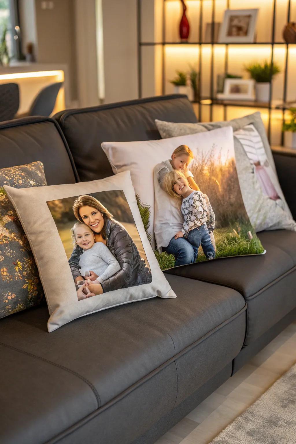 Bespoke cushion wrappers provide a cozy and personal decor update.