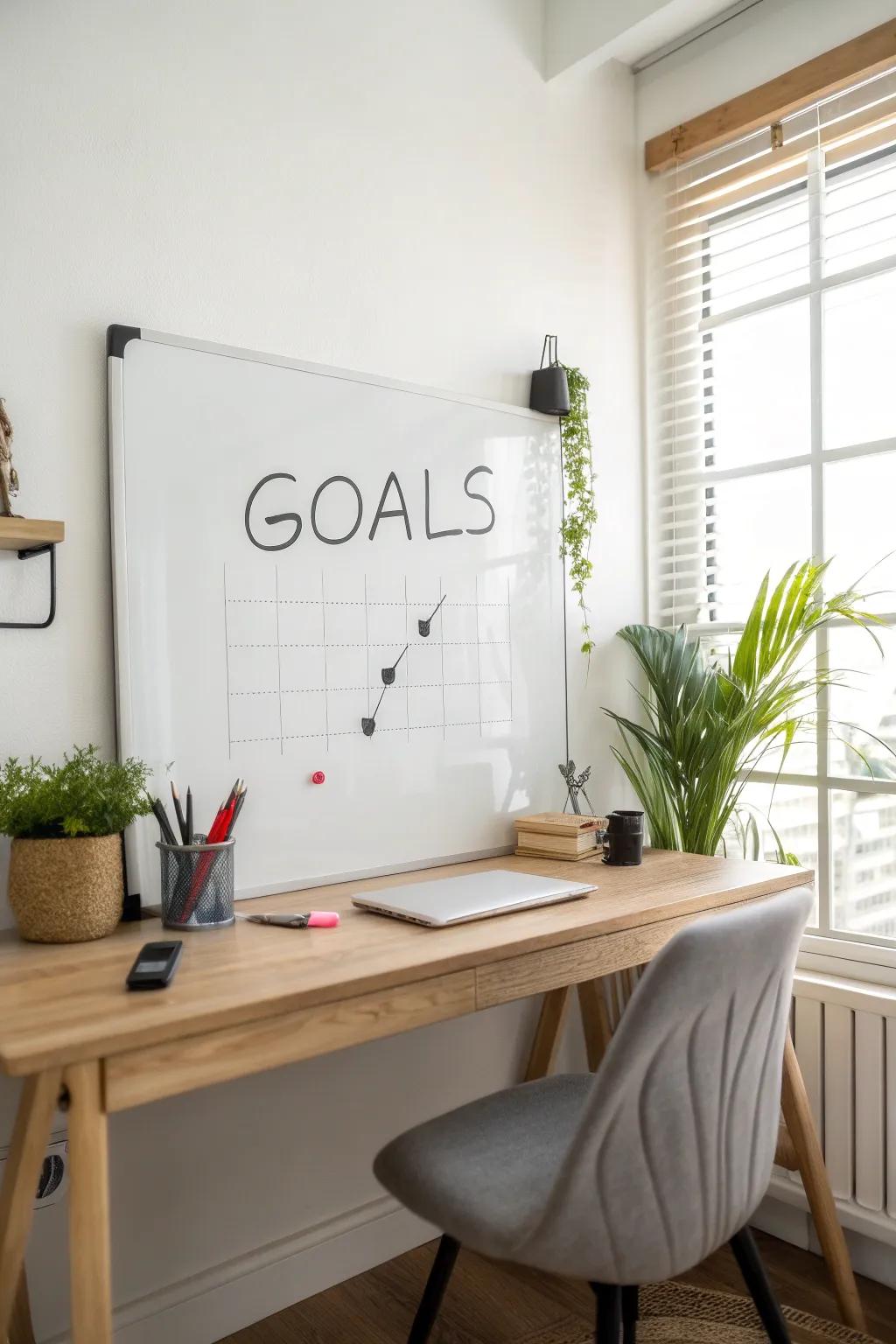 Keep your eye on the prize with goal setting.