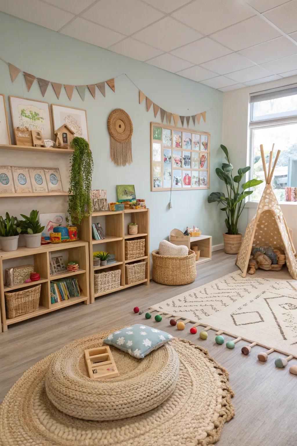 Eco-friendly décor made from natural materials.