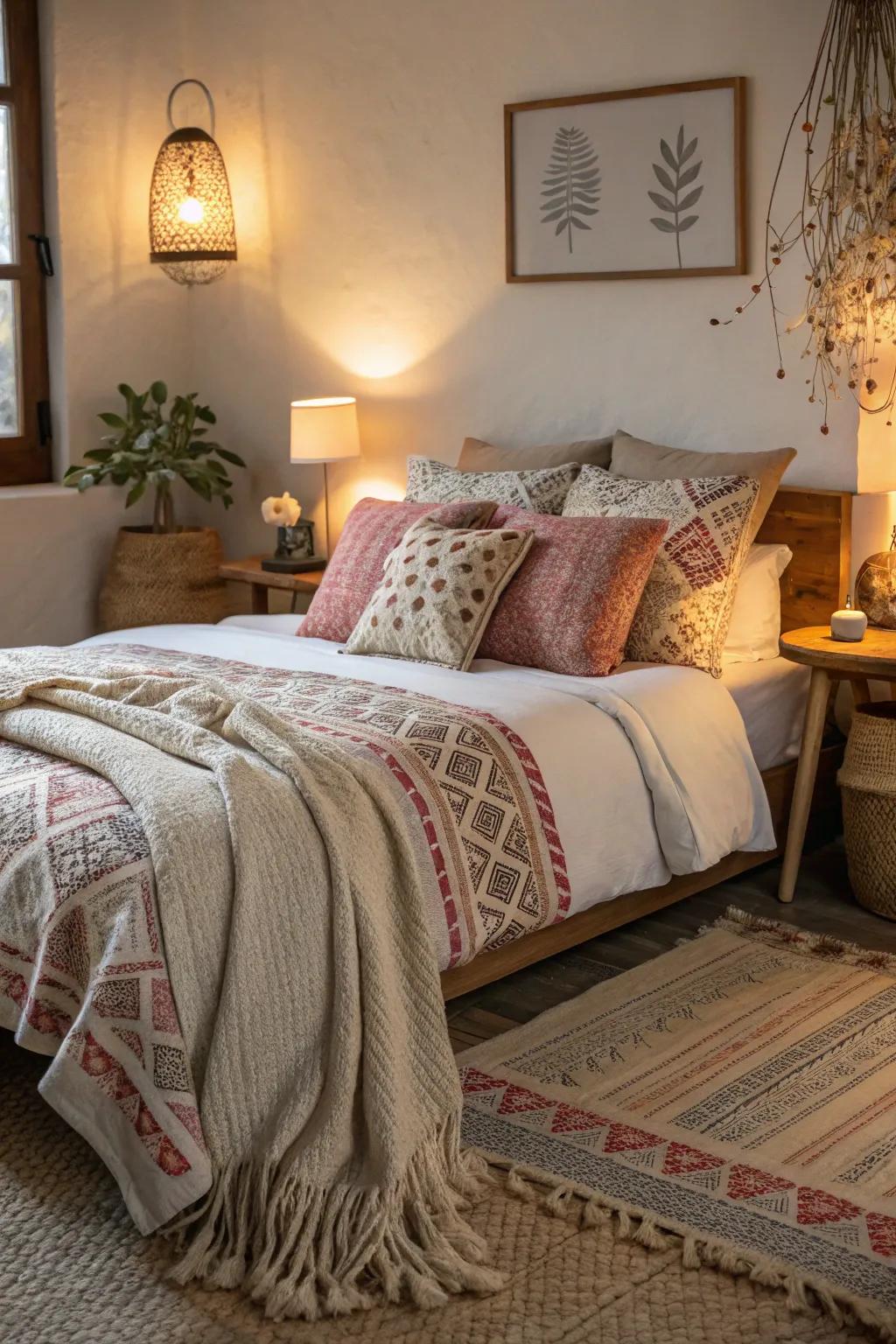 Textiles add warmth and personal flair to your space.