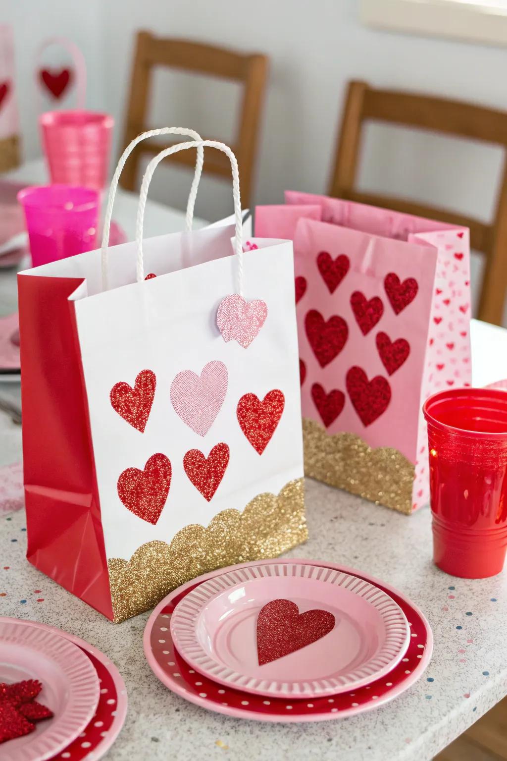 Shimmer appends a nuance of glamour to any sack.