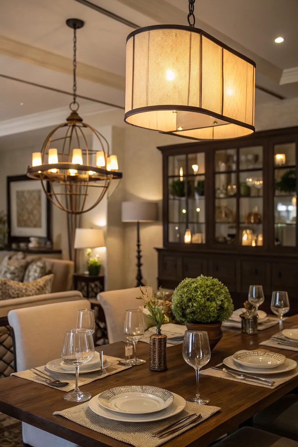 Tiered lighting that delivers versatility and numerous mood-setting options.
