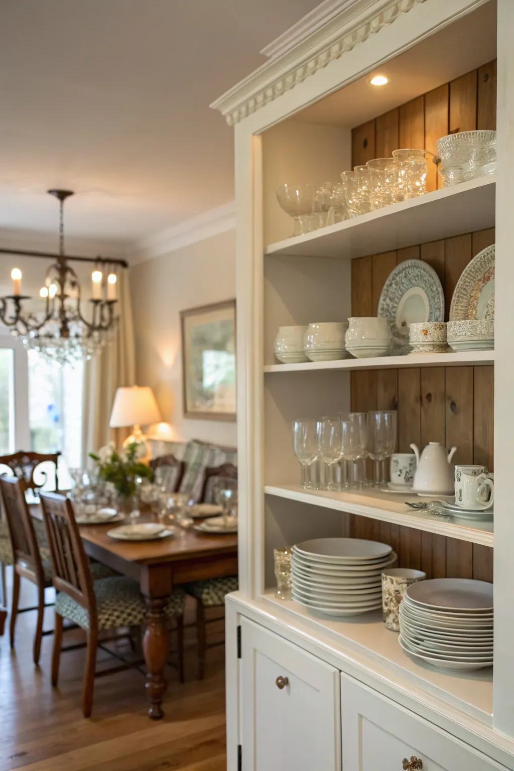 Transform your china into a decorative feature.