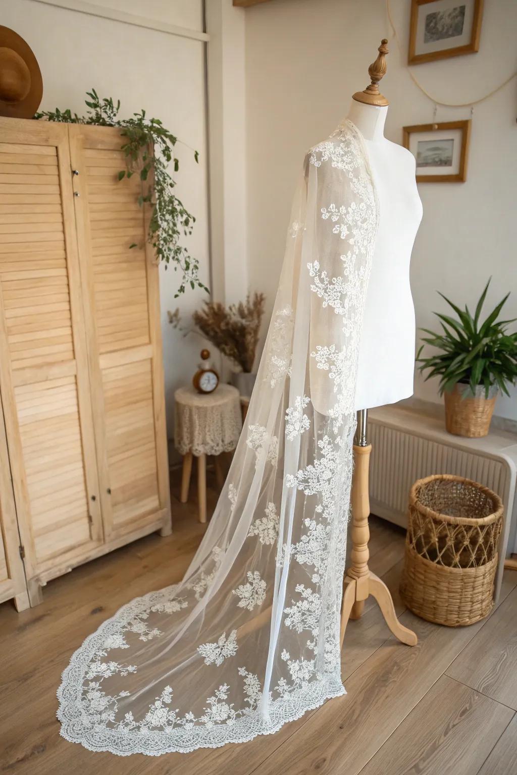 Transfigure simplicity into elegance with a hint of lace.